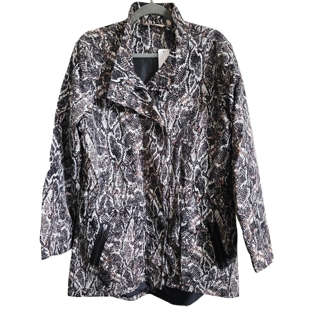 Soft Surroundings Viper Python Print Jacket VTG W… - image 1
